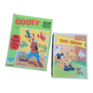 Vintage Disney Puzzles: Mickey, Goofy & Pluto 100 pcs